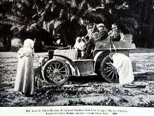 BISKRA - VEHICULE BELGE PIPE - 1902